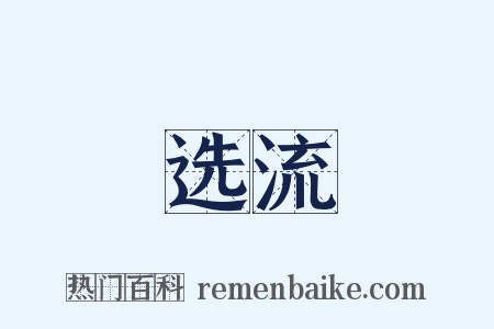 选流是什么意思的图片